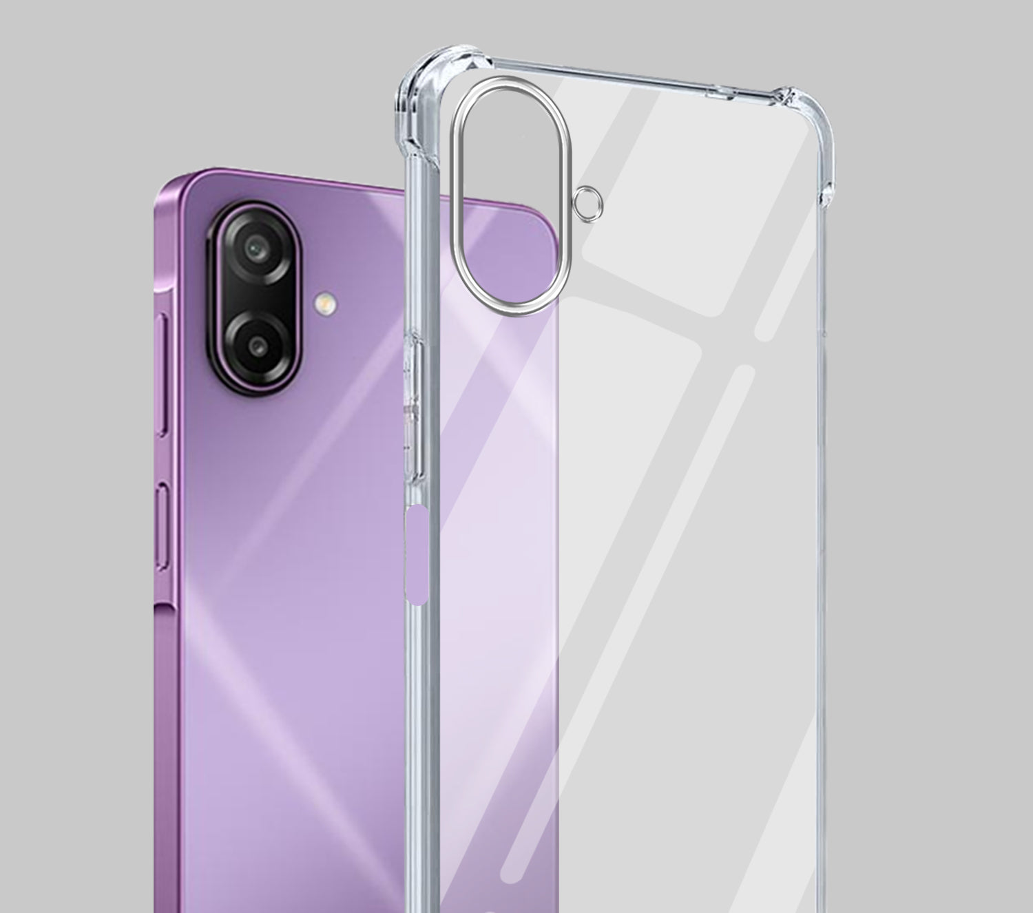 For Samsung Galaxy M17e Back Cover Shockproof Crystal-Clear (Drop & Camera Protection | Hard Polycarbonate)