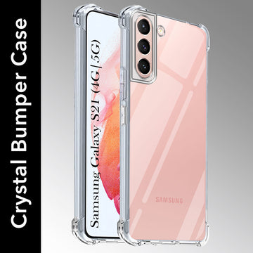 For Samsung Galaxy S21 5G | S21 4G Back Cover (Shockproof Crystal Clear Case |  Drop & Camera Protection | Hard Polycarbonate)