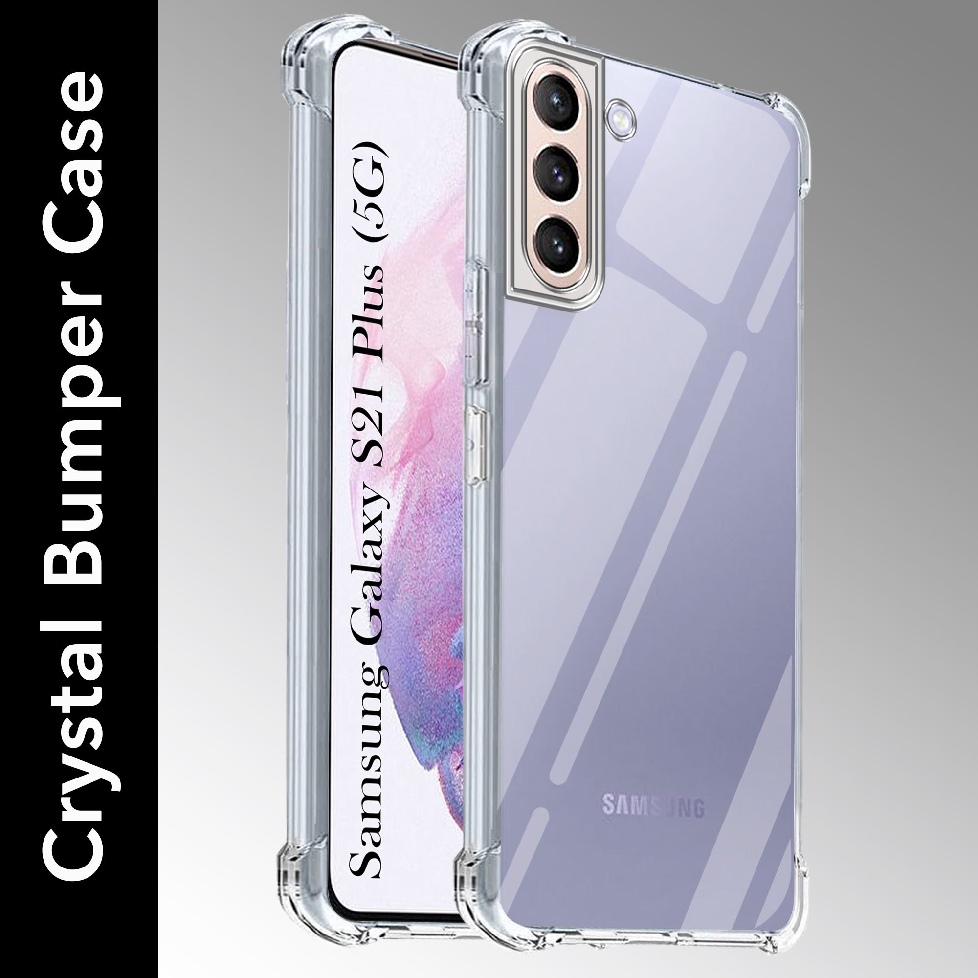 For Samsung Galaxy S21+ 5G | S21 Plus 5G Back Cover (Shockproof Crystal Clear Case |  Drop & Camera Protection | Hard Polycarbonate)