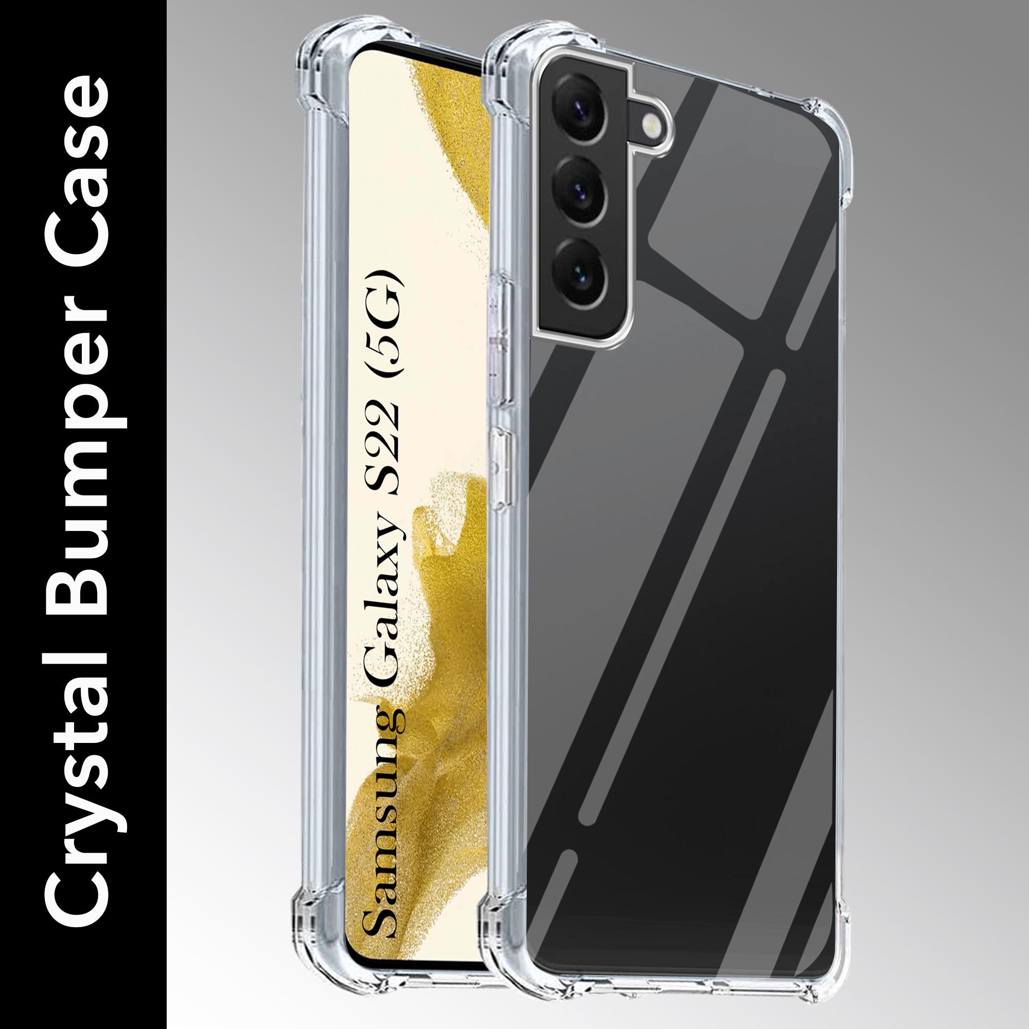 For Samsung Galaxy S22 5G Back Cover (Shockproof Crystal Clear Case |  Drop & Camera Protection | Hard Polycarbonate)