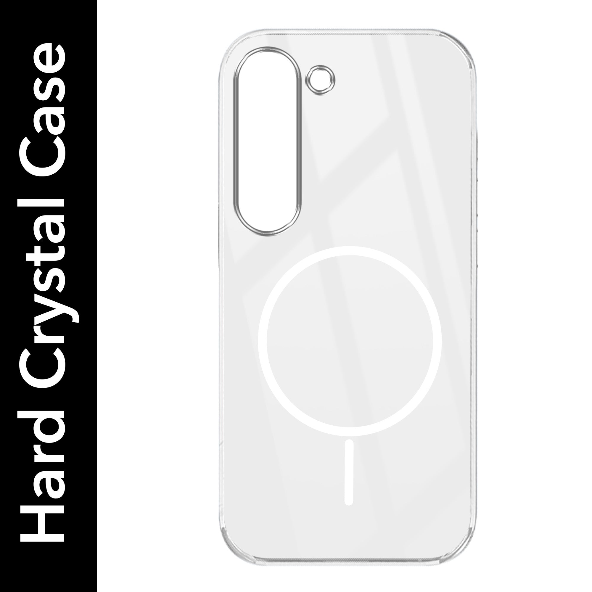 For Samsung Galaxy S23 5G Back Cover Case (Crystal Clear Case | MagSafe Wireless Charging Support | Hard Anti Yellow | Camera Protection Bump)
