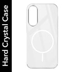 For Samsung Galaxy S25 Edge Back Cover Case (Crystal Clear Case | MagSafe Wireless Charging Support | Hard Anti Yellow | Camera Protection Bump)