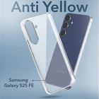 For Samsung Galaxy S25 FE Back Cover Case Lifetime Anti-Yellow Clear (Sleek Hard Crystal | Shockproof and Camera Protection)