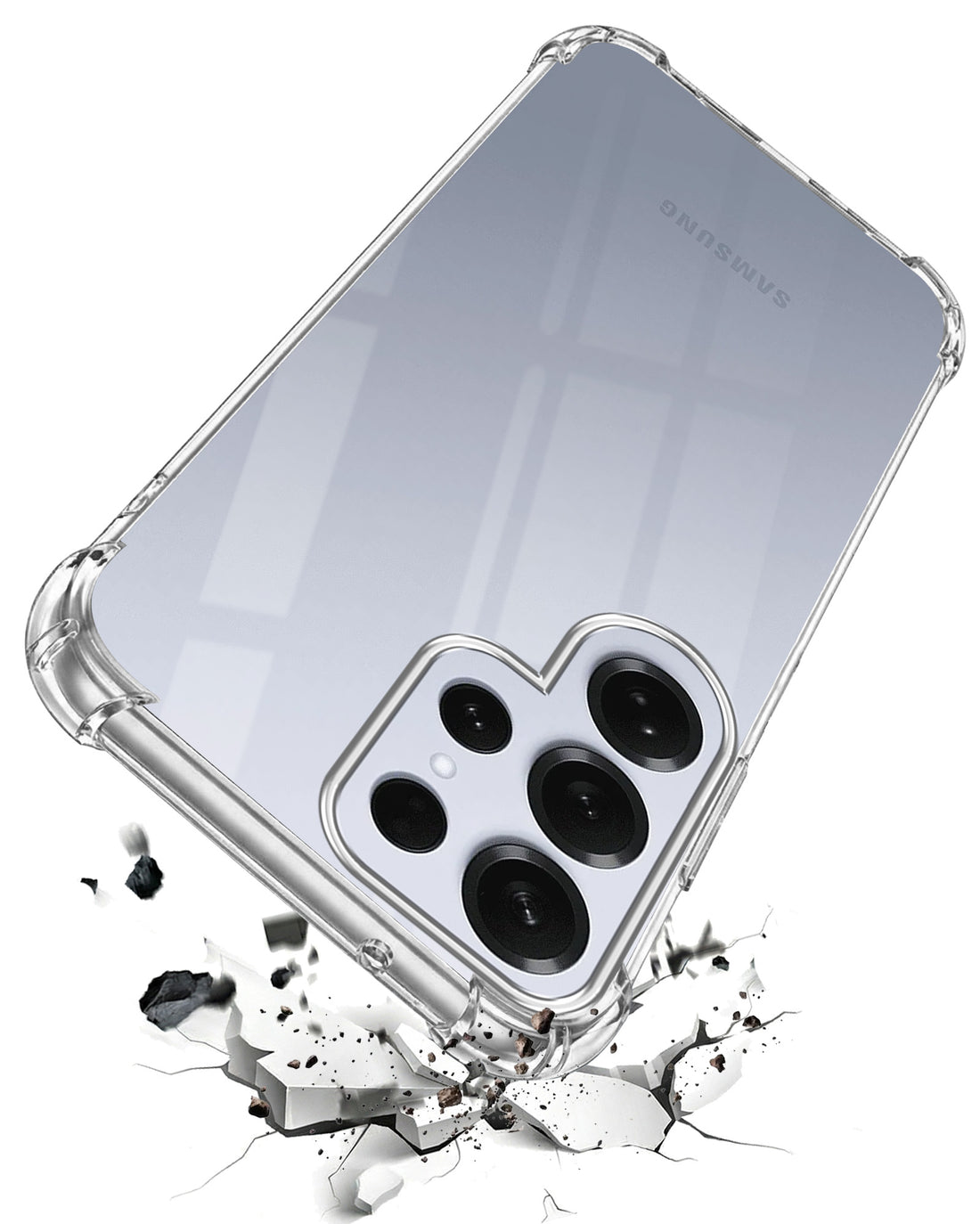 For Samsung Galaxy S25 Ultra Back Cover (Shockproof Crystal Clear |  Drop & Camera Protection | Hard Polycarbonate)