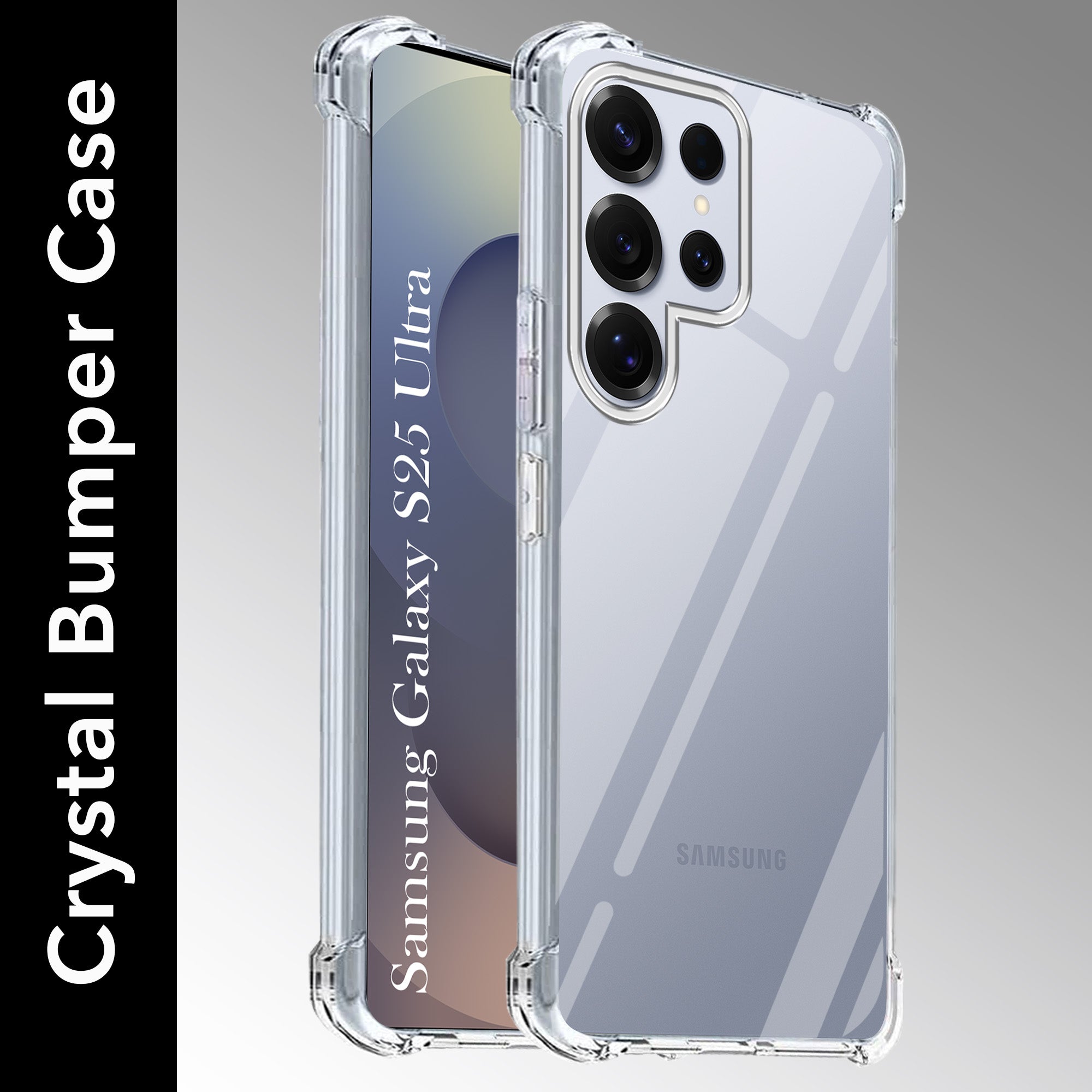 For Samsung Galaxy S25 Ultra Back Cover (Shockproof Crystal Clear |  Drop & Camera Protection | Hard Polycarbonate)