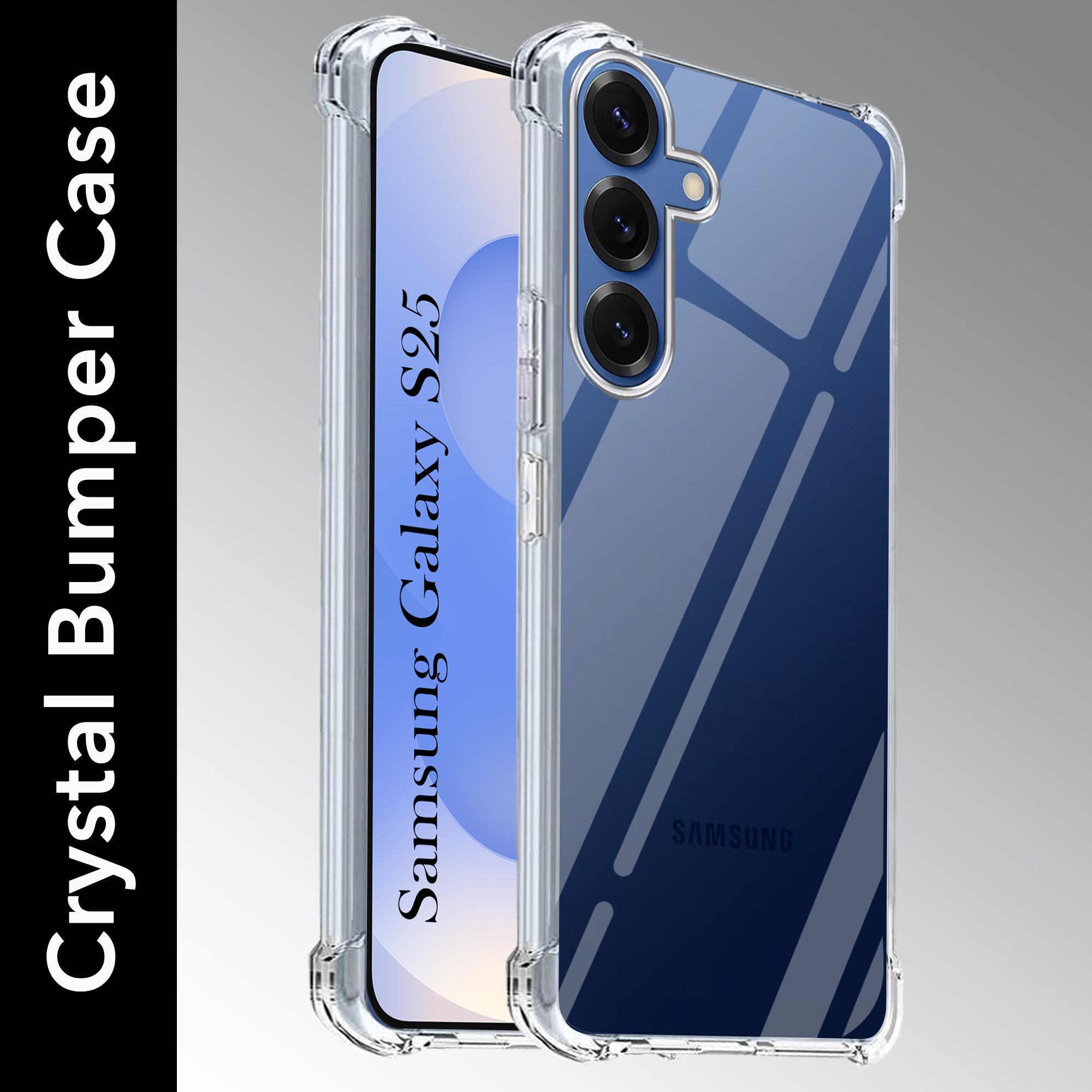 For Samsung Galaxy S25 Plus  Back Cover (Shockproof Crystal Clear Case |  Drop & Camera Protection | Hard Polycarbonate)