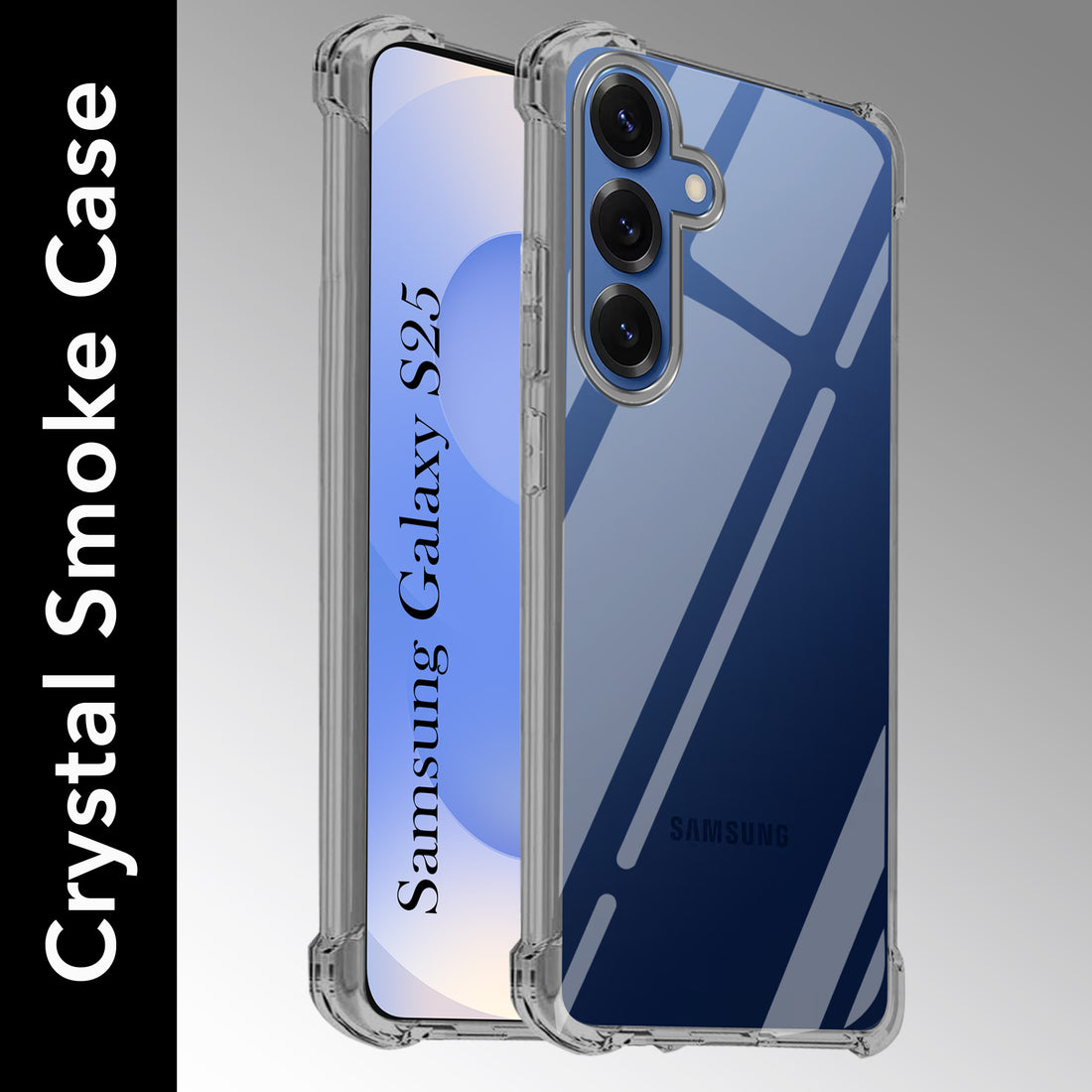 For Samsung Galaxy S25 Back Cover (Shockproof Crystal Clear Case |  Drop & Camera Protection | Hard Polycarbonate)