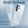 For Samsung Galaxy S26 Ultra Back Cover Shockproof Crystal-Clear (Anti Yellow Case | Drop & Camera Protection | Hard Polycarbonate)