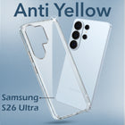 For Samsung Galaxy S26 Ultra Back Cover Shockproof Crystal-Clear (Anti Yellow Case | Drop & Camera Protection | Hard Polycarbonate)