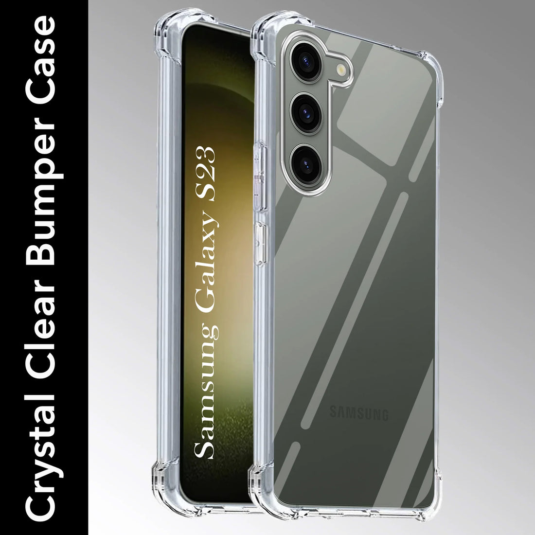 For Samsung Galaxy S23 5G Back Cover (Shockproof Crystal Clear |  Drop & Camera Protection | Hard Polycarbonate)