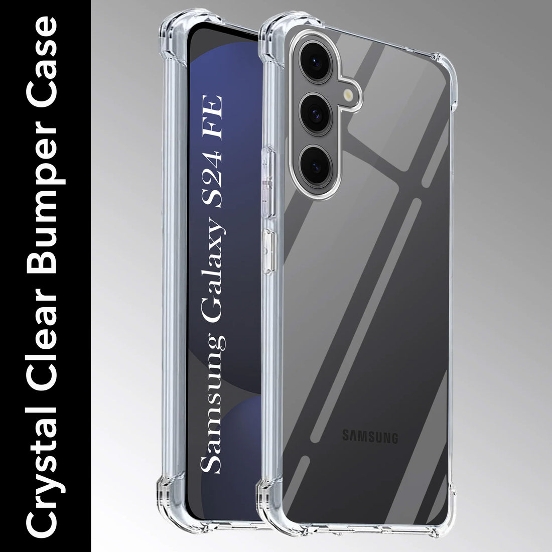 For Samsung Galaxy S24 FE Back Cover (Shockproof Crystal Clear  Case |  Drop & Camera Protection | Hard Polycarbonate)