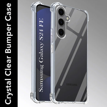 For Samsung Galaxy S24 FE Back Cover (Shockproof Crystal Clear  Case |  Drop & Camera Protection | Hard Polycarbonate)