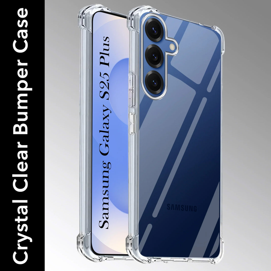 For Samsung Galaxy S25 Plus  Back Cover (Shockproof Crystal Clear Case |  Drop & Camera Protection | Hard Polycarbonate)