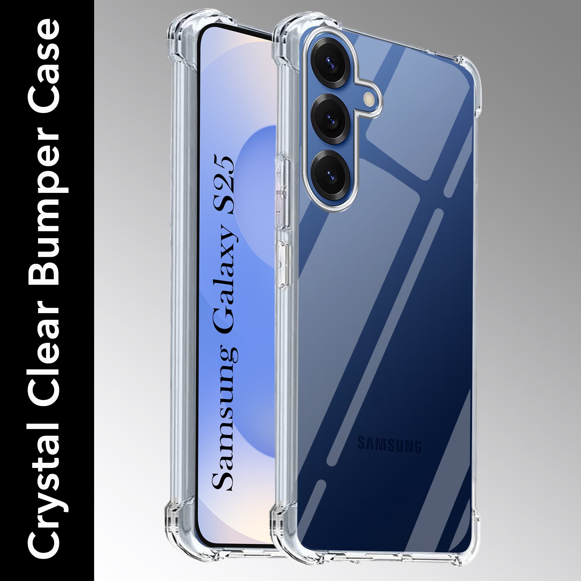 For Samsung Galaxy S25 Back Cover ( Shockproof Crystal Clear |  Drop & Camera Protection | Hard Polycarbonate)