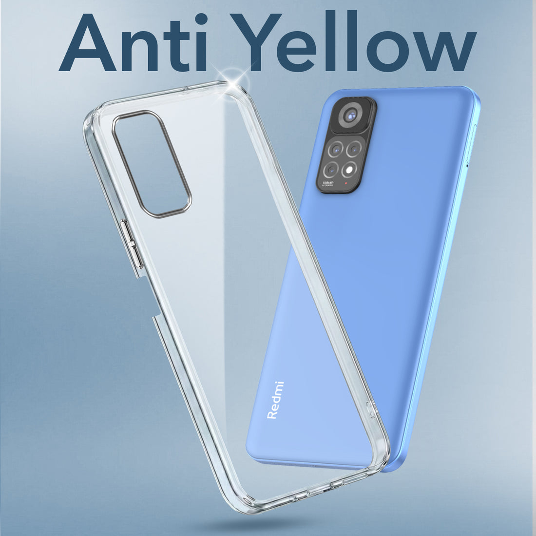 For Xiaomi Redmi Note 11 | Note 11S Back Cover Case (Hard Anti Yellow Clear Case | Drop & Camera Protection | Shockproof Polycarbonate)