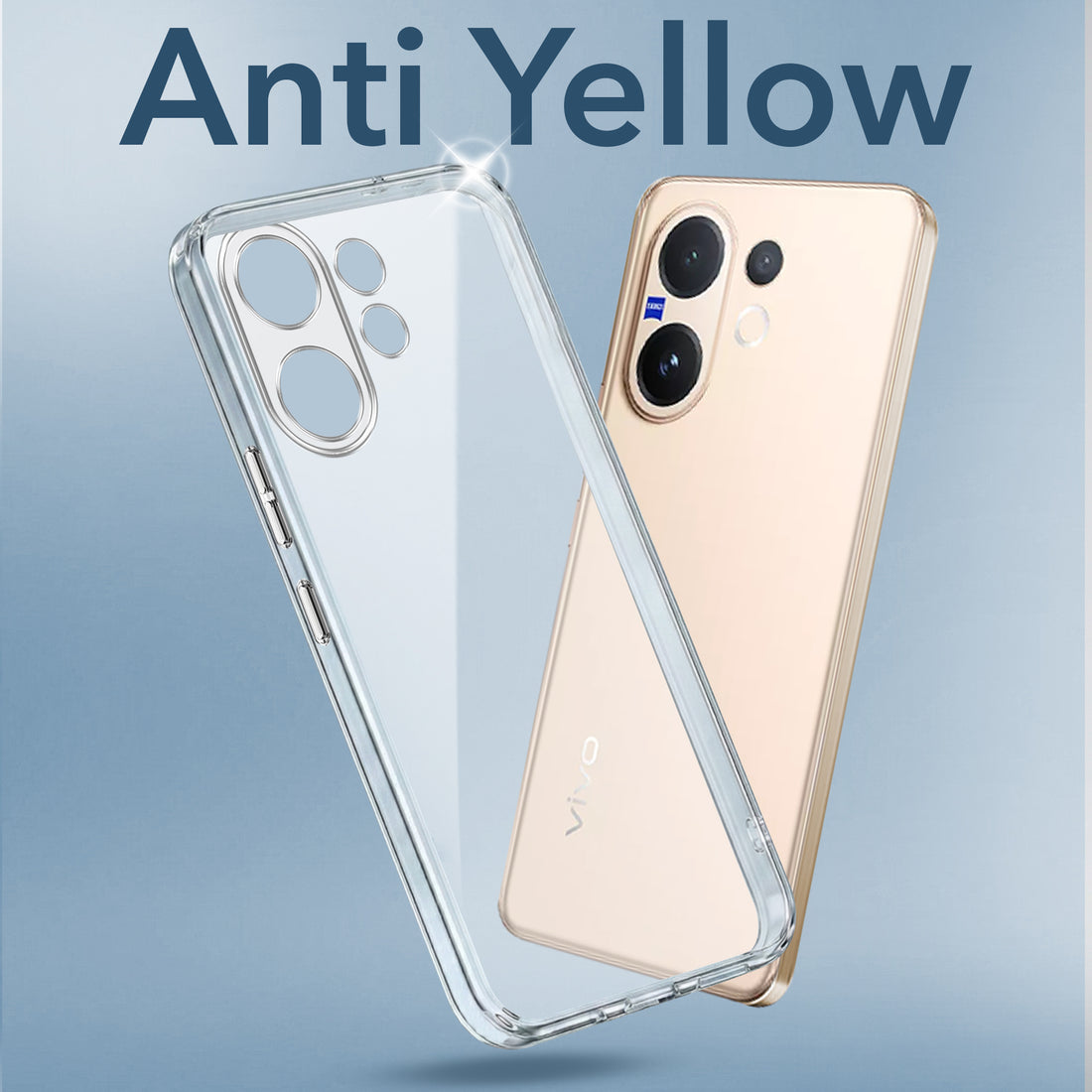 For Vivo V60 | Vivo T4 Pro Back Cover Case (Sleek Hard Crystal | Shockproof and Camera Protection)