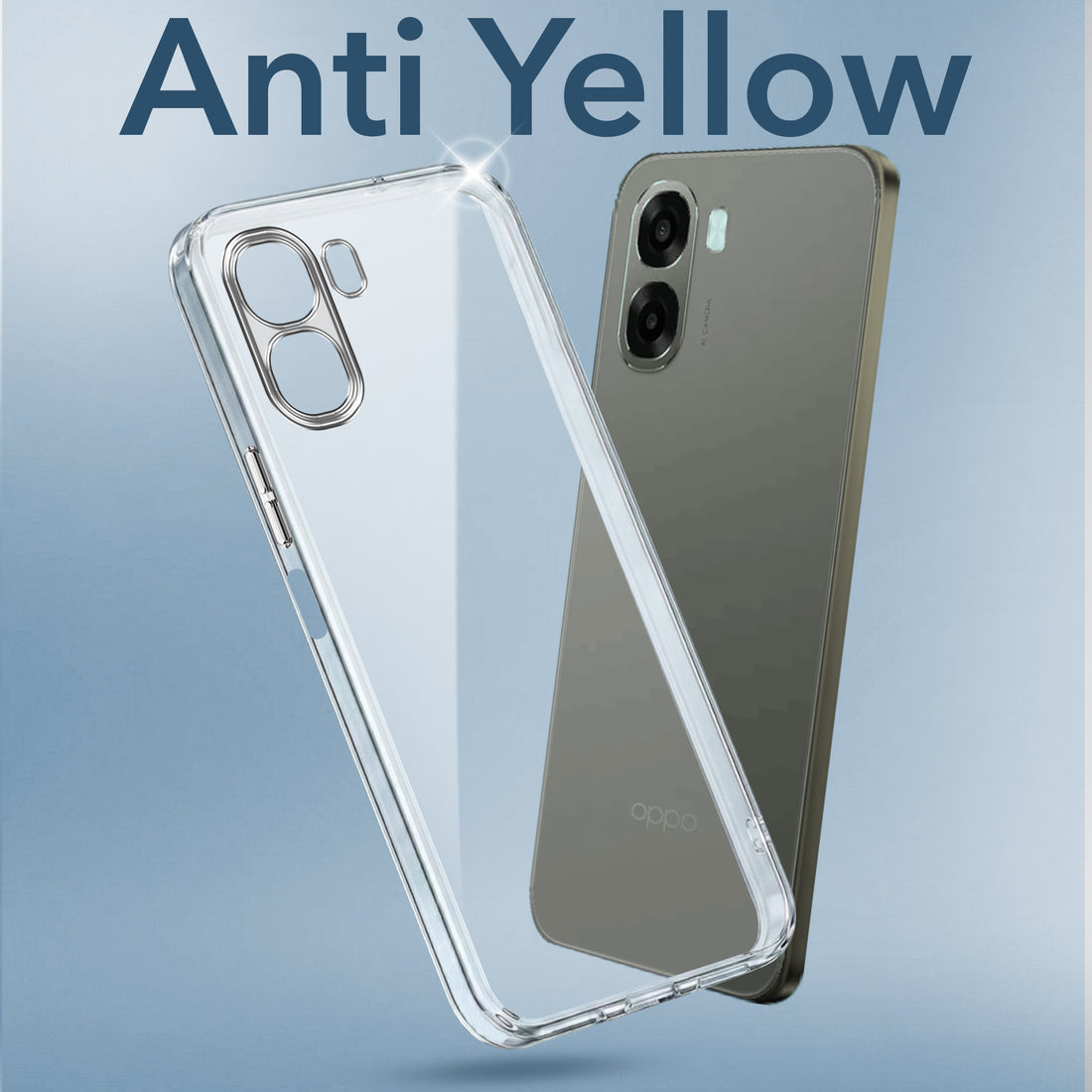 For Oppo A6X | Oppo A6S Back Cover Case Lifetime Anti-Yellow Clear (Sleek Hard Crystal | Shockproof and Camera Protection)