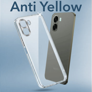 For Oppo A6X | Oppo A6S Back Cover Case Lifetime Anti-Yellow Clear (Sleek Hard Crystal | Shockproof and Camera Protection)