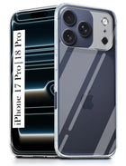 For Apple iPhone 17 Pro Back Cover Case (Clear Shockproof Case with Camera Protection | Soft and Flexible | Transparent)
