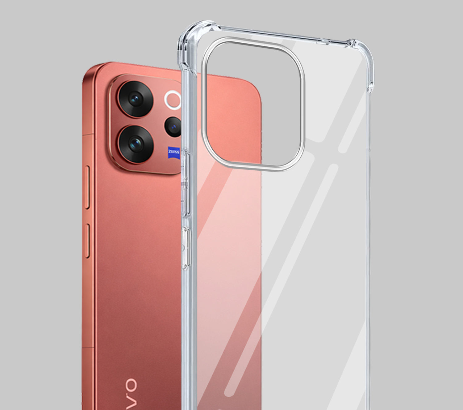 For Vivo V70 | Vivo V70 Elite (5G) Back Cover Shockproof Crystal-Clear (Drop & Camera Protection | Hard Polycarbonate)