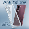 For Vivo Y400 Pro Back Cover Case Lifetime Anti-Yellow Clear (Sleek Hard Crystal | Shockproof and Camera Protection)