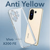 For Vivo X200 FE Lifetime Anti-Yellow Clear Back Cover Case (Sleek Hard Crystal | Shockproof and Camera Protection)