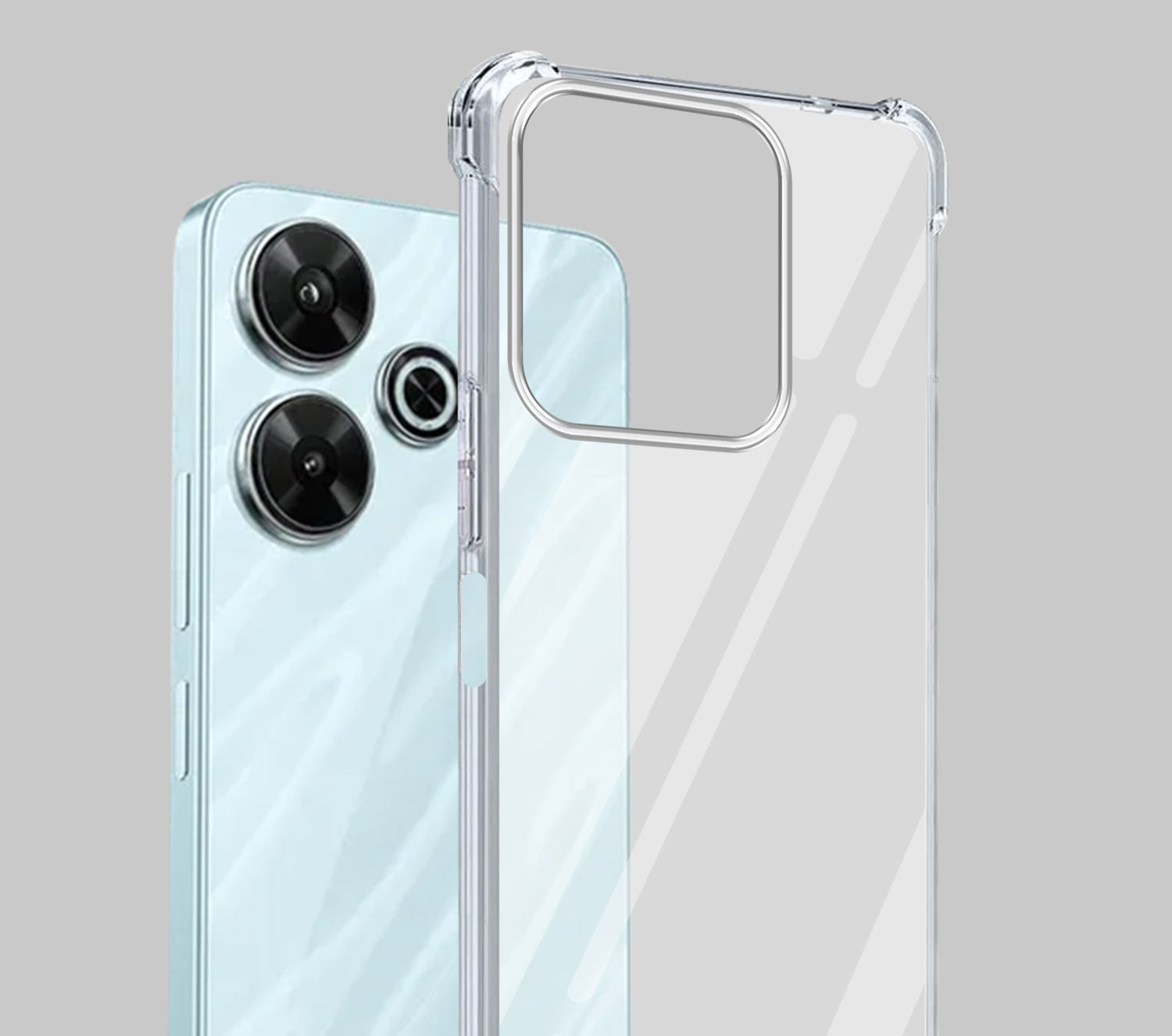 For Xiaomi Mi Redmi 13 4G | 5G Back Cover Shockproof Crystal-Clear (Drop & Camera Protection | Hard Polycarbonate)