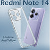 For Redmi Note 14 5G | Redmi Note 14 SE Back Cover Case (Hard Anti Yellow Clear Case | Sleek Hard Crystal Clear | Drop & Camera Protection | Shockproof Polycarbonate)