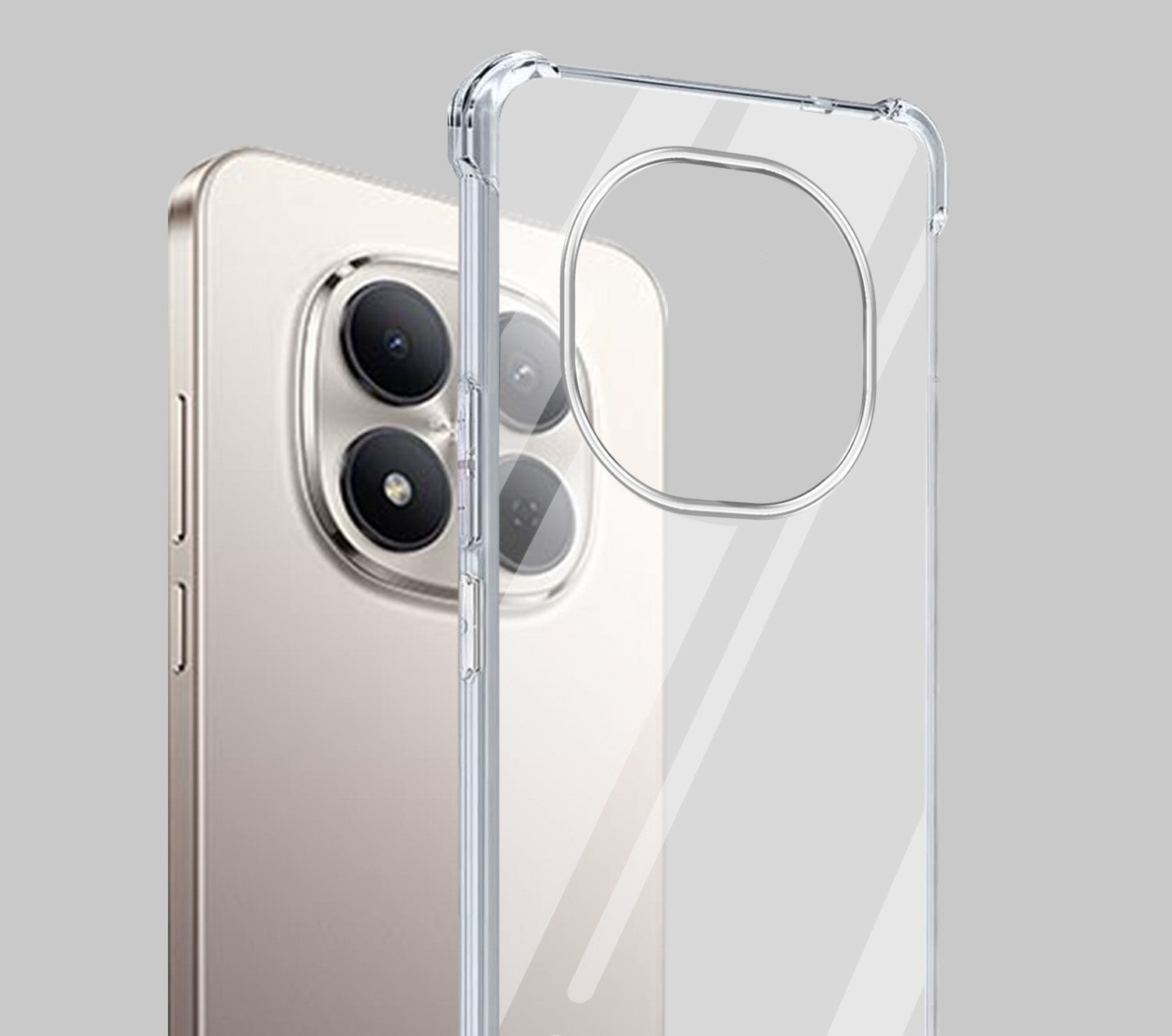 For Xiaomi Redmi Note 15 Pro 5G Back Cover Shockproof Crystal-Clear (Drop & Camera Protection | Hard Polycarbonate)