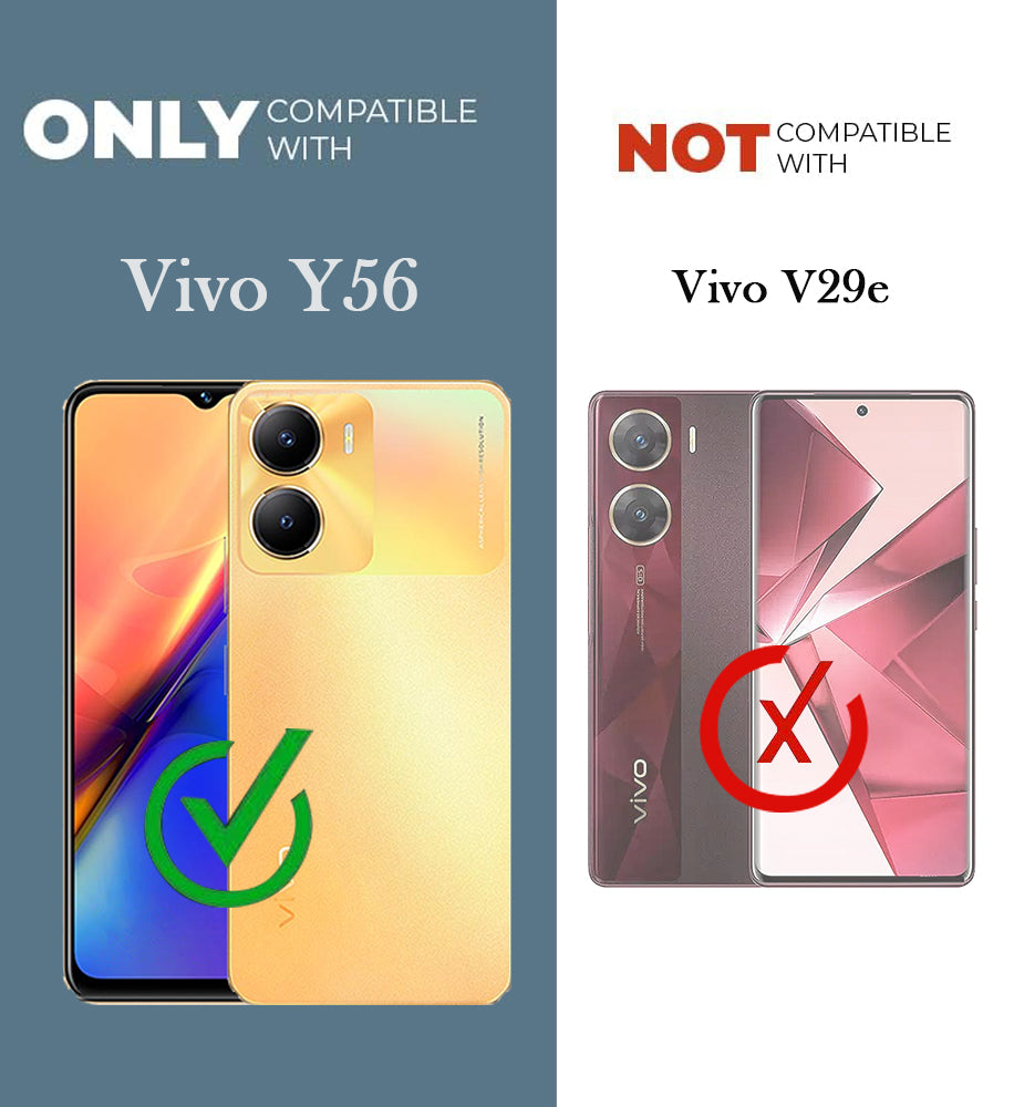 For Vivo Y56 5G Back Cover Case Lifetime Anti-Yellow Clear (Camera Protection | Side Grip | Wireless MagSafe Compatible)