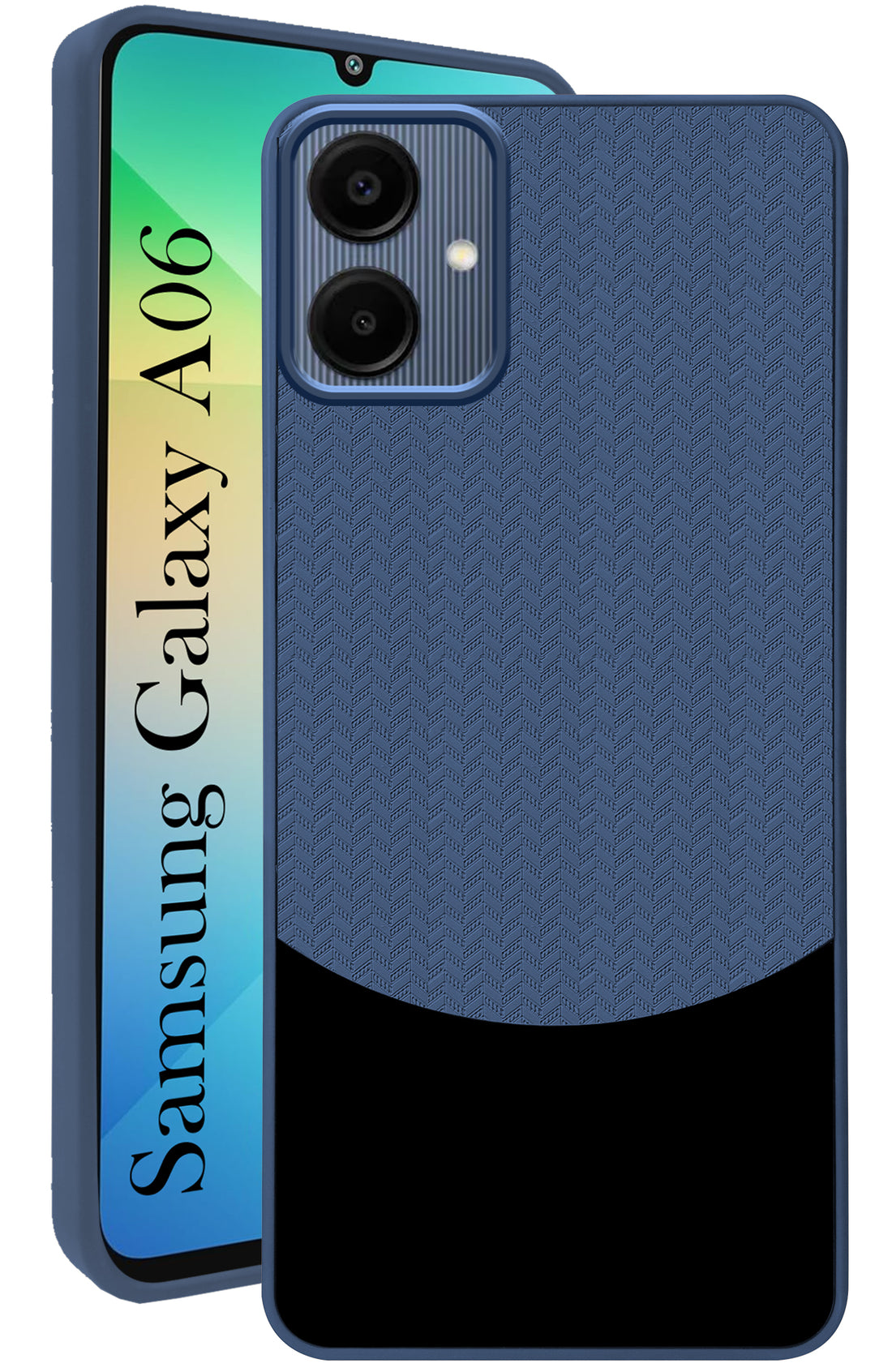 For Samsung Galaxy A06 Back Cover Case (Elegant PU Leather Finish | Premium Minimalist Professional | Camera Protection Bump)