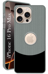 For Apple iPhone 16 Pro Max Back Cover Case (Elegant PU Leather Finish | Premium Minimalist Professional | Camera Protection Bump)