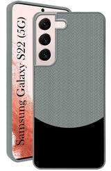 For Samsung Galaxy S22 Back Cover Case (Elegant PU Leather Finish | Premium Minimalist Professional | Camera Protection Bump)