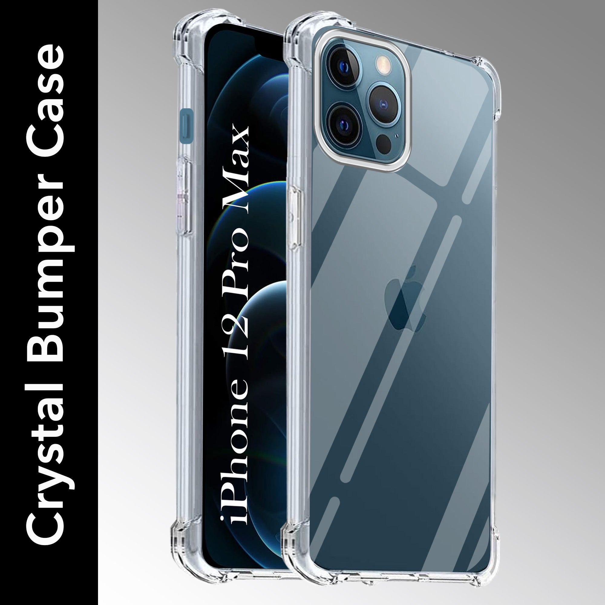 For Apple iPhone 12 Pro Max Back Cover (Shockproof Crystal Clear Case |  Drop & Camera Protection | Hard Polycarbonate)