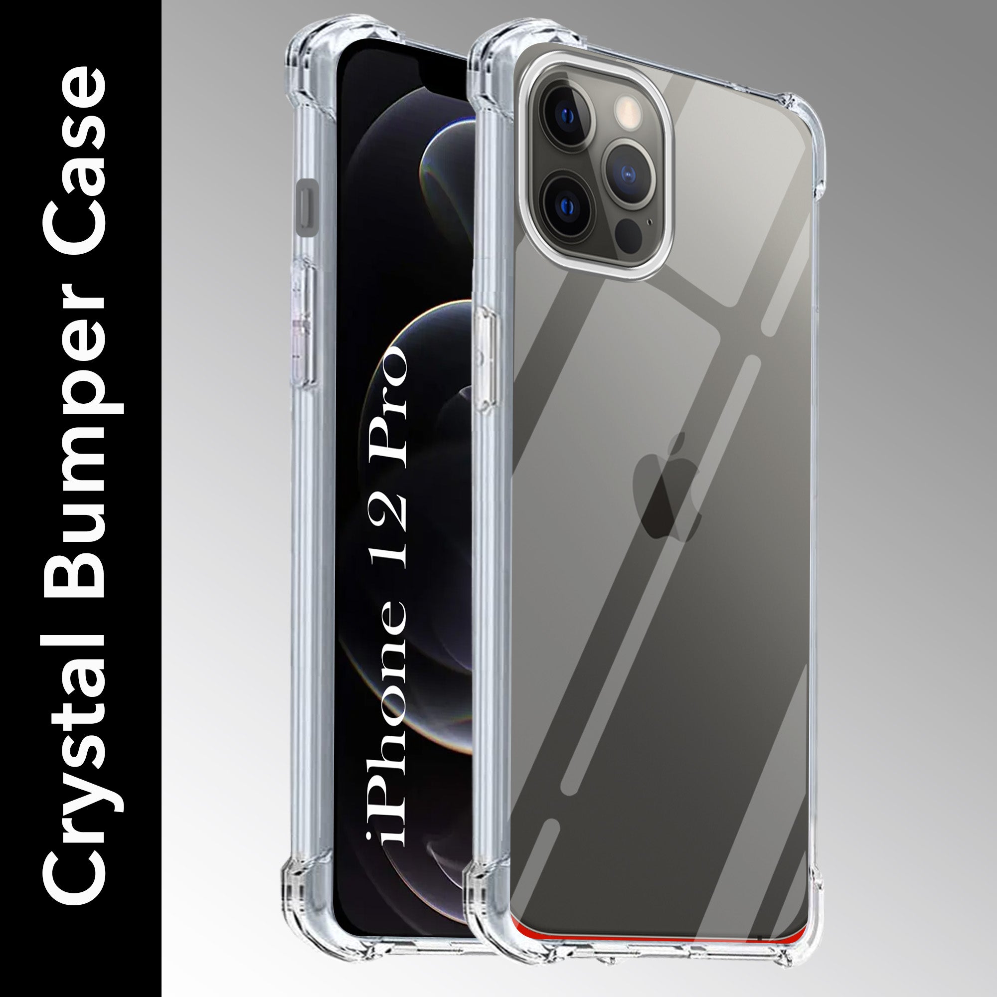 For Apple iPhone 12 Pro Back Cover (Shockproof Crystal Clear Case |  Drop & Camera Protection | Hard Polycarbonate)