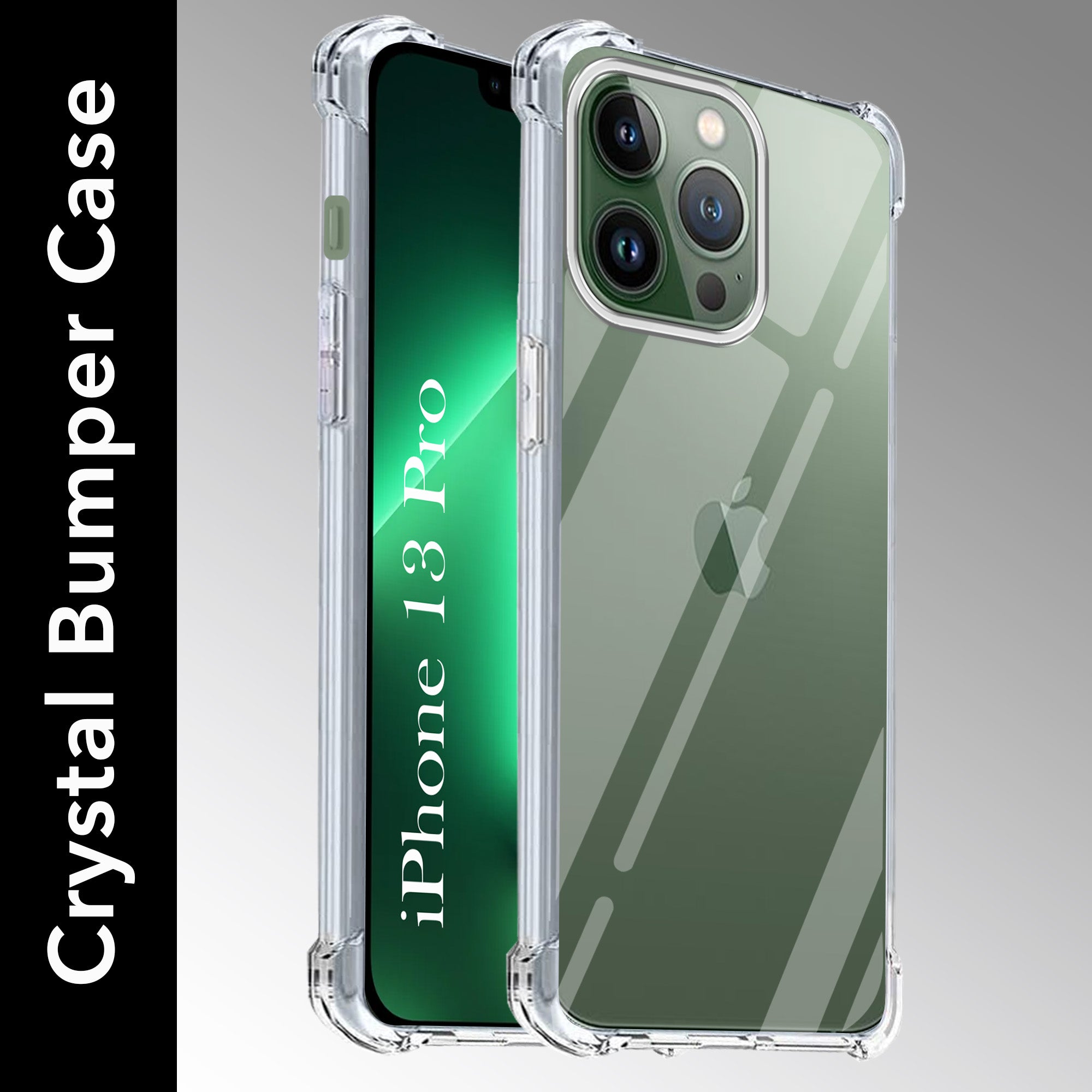 For Apple iPhone 13 Pro Back Cover (Shockproof Crystal Clear Case |  Drop & Camera Protection | Hard Polycarbonate)