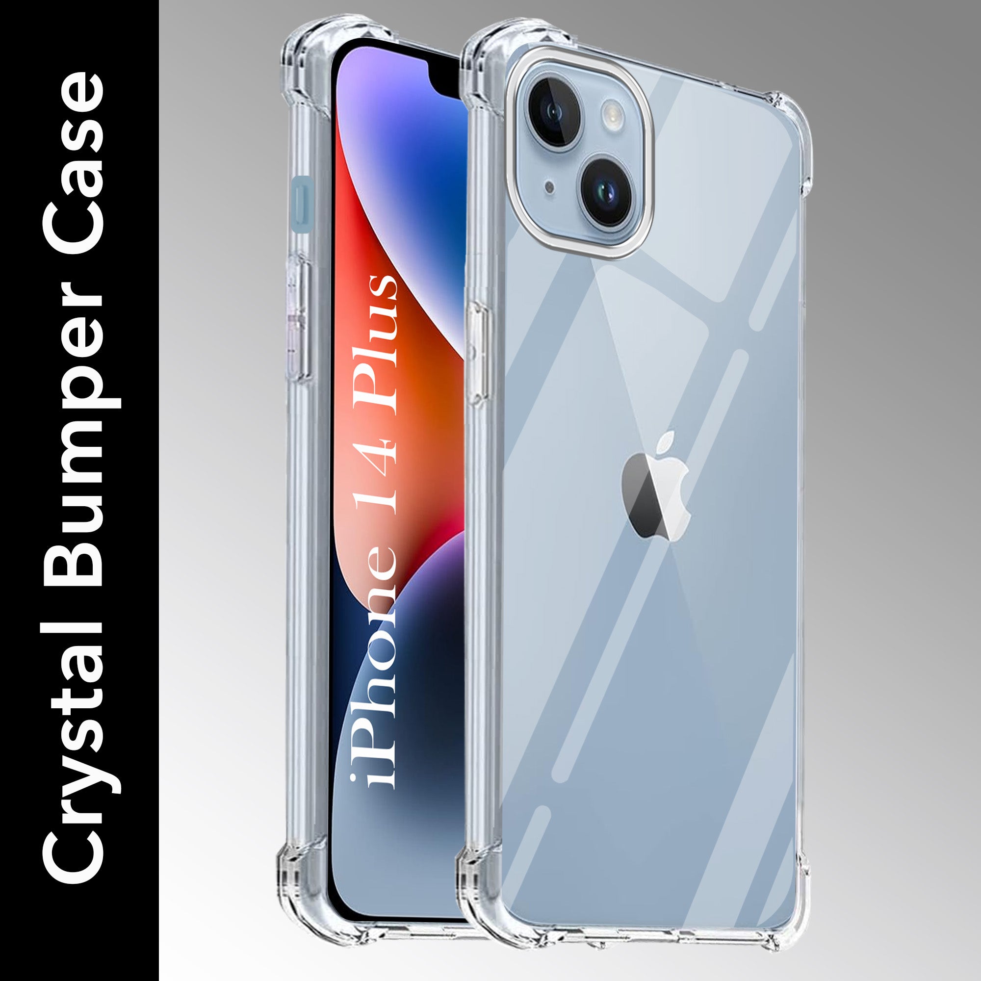 For Apple iPhone 14 Plus Back Cover (Shockproof Crystal Clear Case |  Drop & Camera Protection | Hard Polycarbonate)