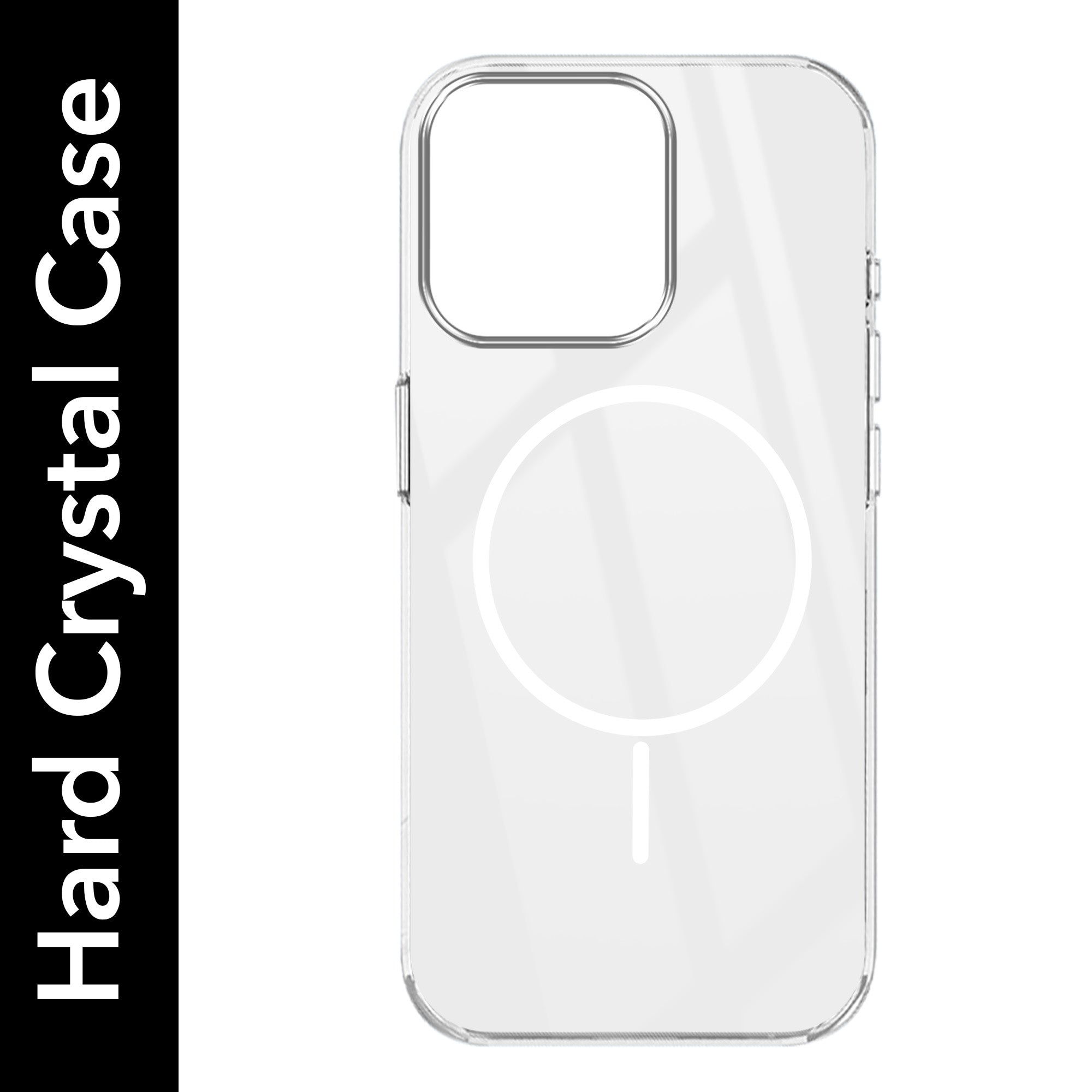 For Apple iPhone 14 Pro Back Cover Case (Crystal Clear Case | MagSafe Wireless Charging Support | Hard Anti Yellow | Camera Protection Bump)