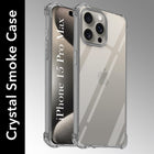 For Apple iPhone 15 Pro Max Back Cover (Shockproof Crystal Clear Case |  Drop & Camera Protection | Hard Polycarbonate)