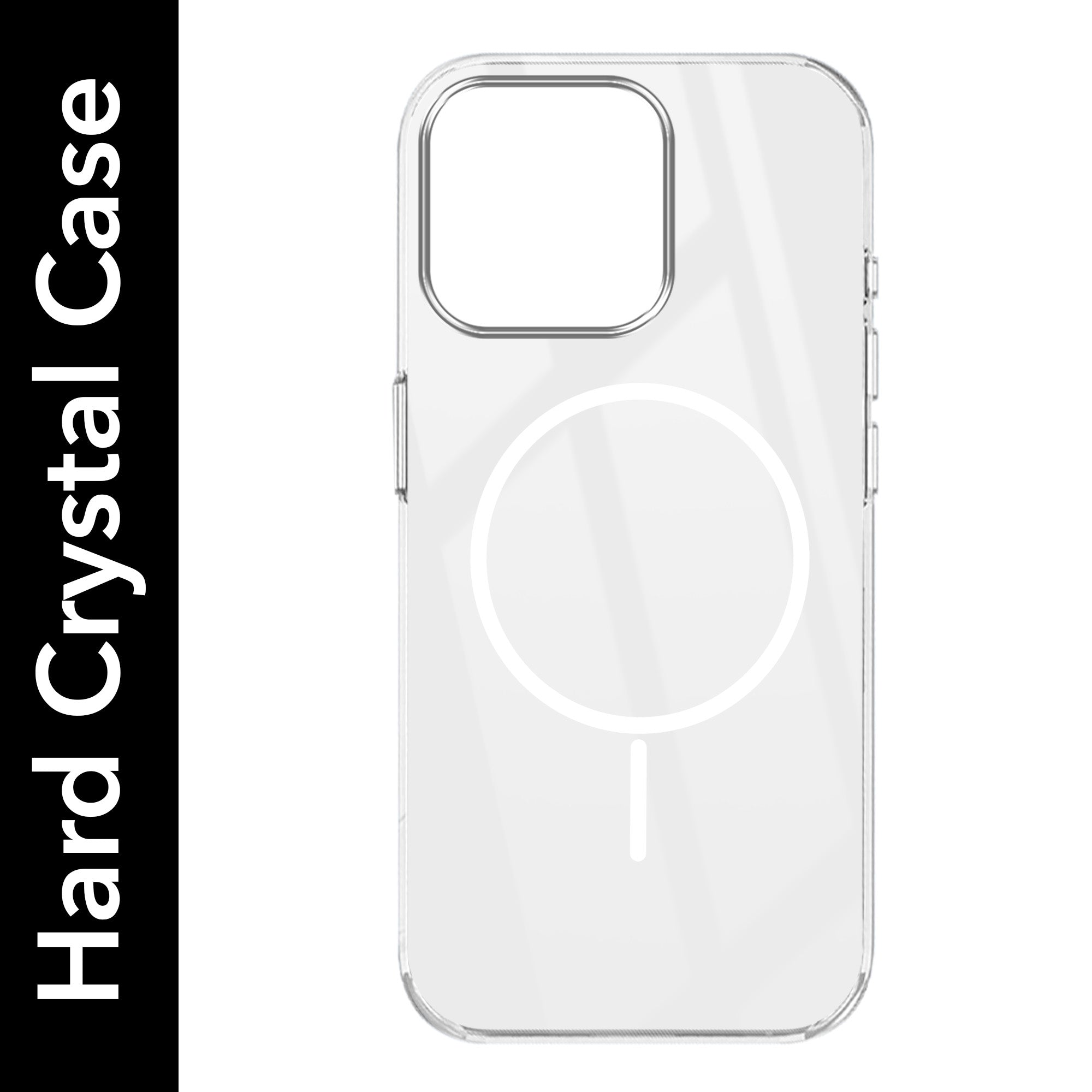 For Apple iPhone 16 Pro Max Back Cover Case (Crystal Clear Case | MagSafe Wireless Charging Support | Hard Anti Yellow | Camera Protection Bump)