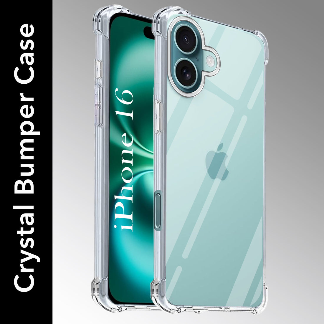 For Apple iPhone 16 Back Cover (Shockproof Crystal Clear  Case |  Drop & Camera Protection | Hard Polycarbonate)