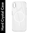 For Apple iPhone X Back Cover Case (Crystal Clear Case | MagSafe Wireless Charging Support | Hard Anti Yellow | Camera Protection Bump)