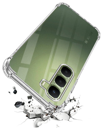 For Infinix Hot 60 5G Shockproof Crystal-Clear Back Cover ( Drop & Camera Protection | Hard Polycarbonate)