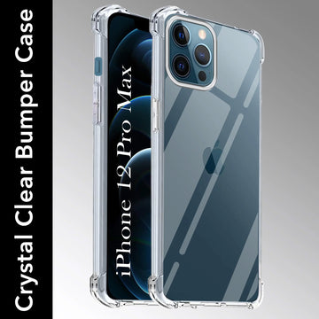 For Apple iPhone 12 Pro Max Back Cover (Shockproof Crystal Clear Case |  Drop & Camera Protection | Hard Polycarbonate)