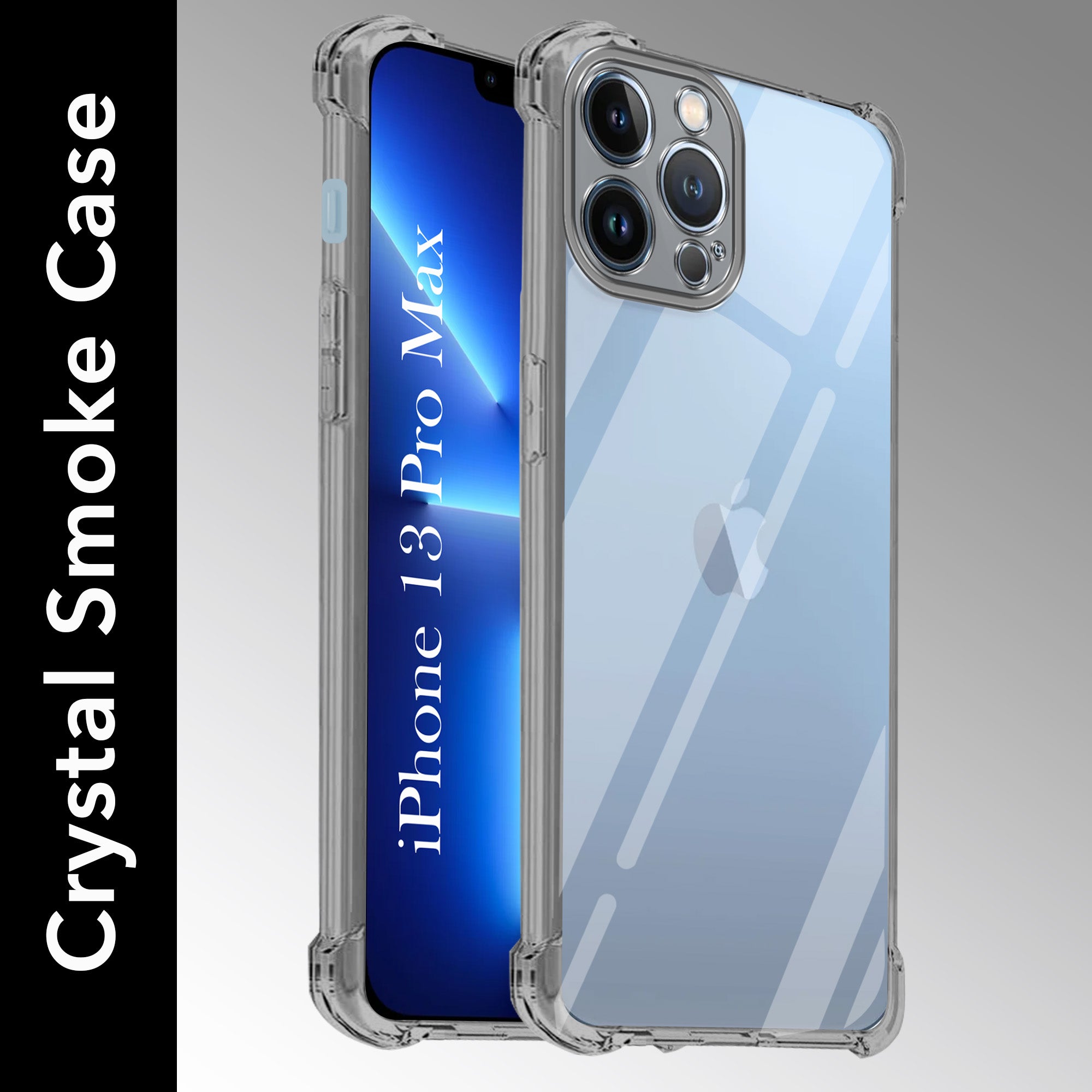 For Apple iPhone 13 Pro Max Back Cover (Shockproof Crystal Clear Case |  Drop & Camera Protection | Hard Polycarbonate)