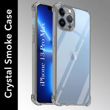 For Apple iPhone 13 Pro Max Back Cover (Shockproof Crystal Clear Case |  Drop & Camera Protection | Hard Polycarbonate)