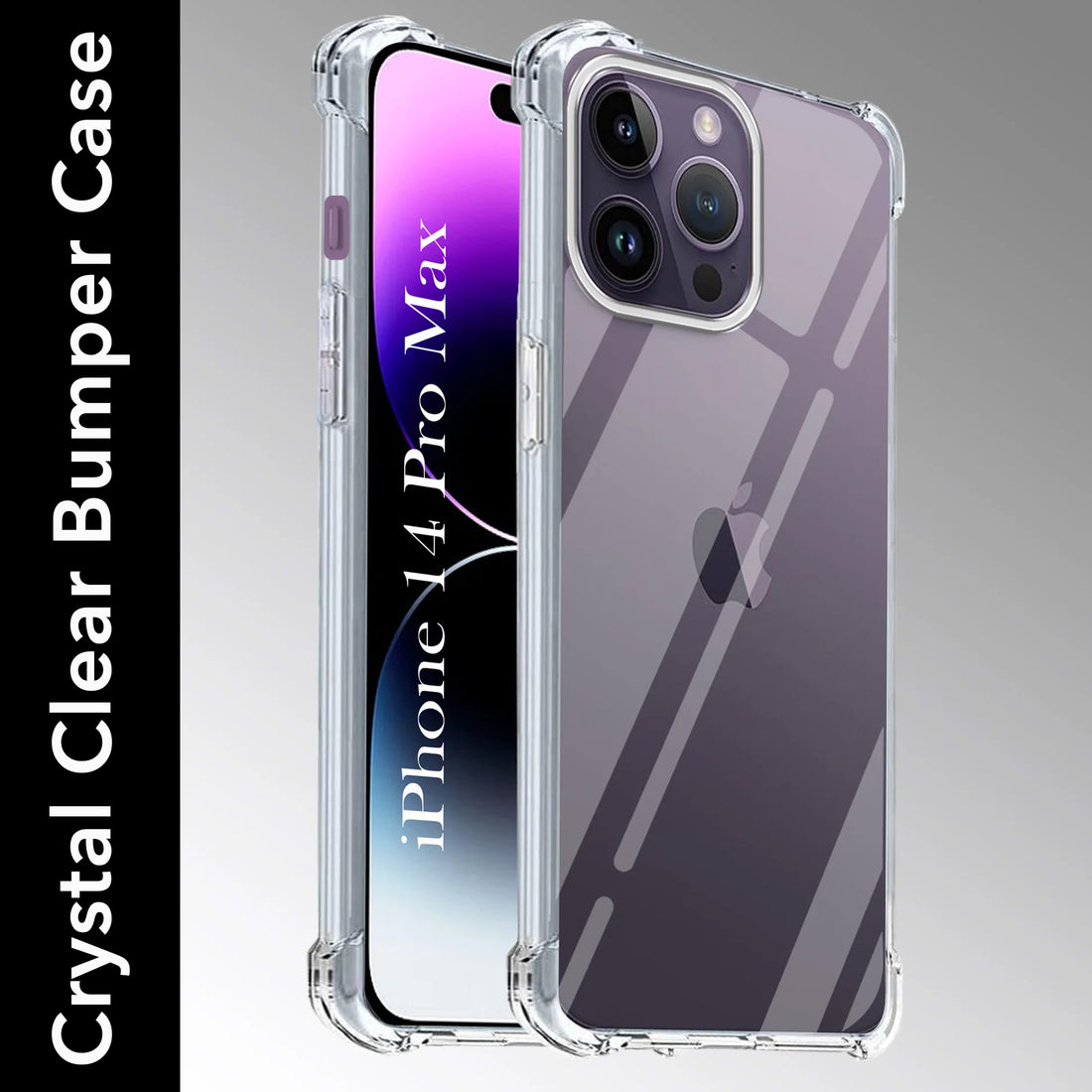For Apple iPhone 14 Pro Max Back Cover (Shockproof Crystal Clear Case |  Drop & Camera Protection | Hard Polycarbonate)