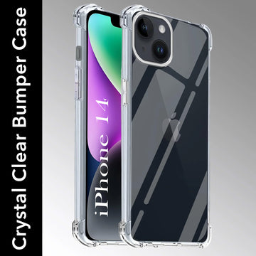 For Apple iPhone 14 Back Cover (Shockproof Crystal Clear Case | Drop & Camera Protection | Hard Polycarbonate)
