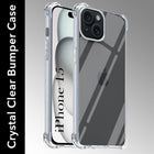 For Apple iPhone 15 Back Cover (Shockproof Crystal Clear |  Drop & Camera Protection | Hard Polycarbonate)