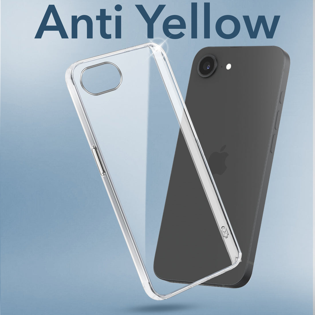 For Apple iPhone 16e | iPhone 17e Back Cover Case (Hard Anti Yellow Clear Case | Sleek Hard Crystal Clear | Drop & Camera Protection | Shockproof Polycarbonate)